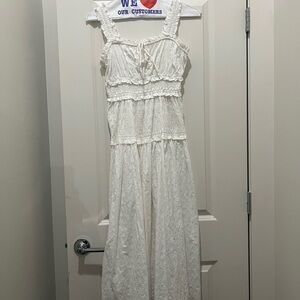DOEN x GAP white eyelet midi dress XS worn once!